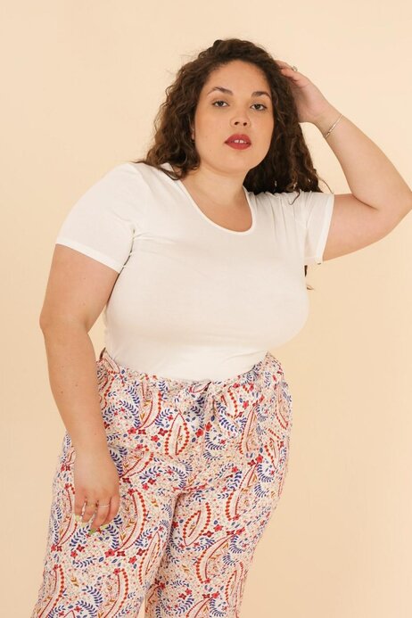 Camisetas blancas cheap mujer tallas grandes